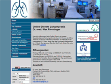 Tablet Screenshot of lungenspezialist.ch